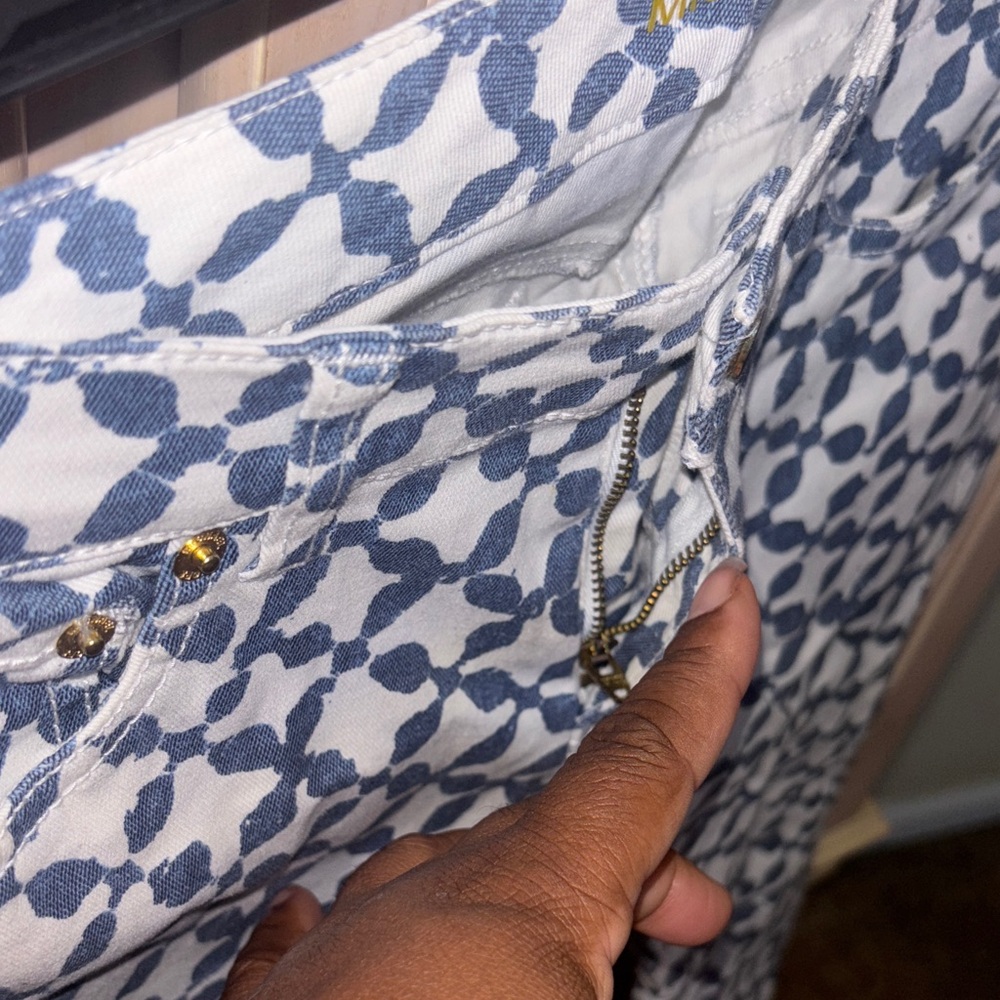 Michael Kors White and Blue Skinny Jeans - Picture 7 of 10